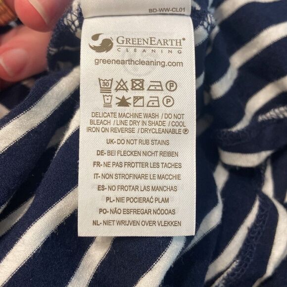 Boden Blue & White Striped Sienna Jersey Maxi Dress Size 4R - Picture 9 of 9